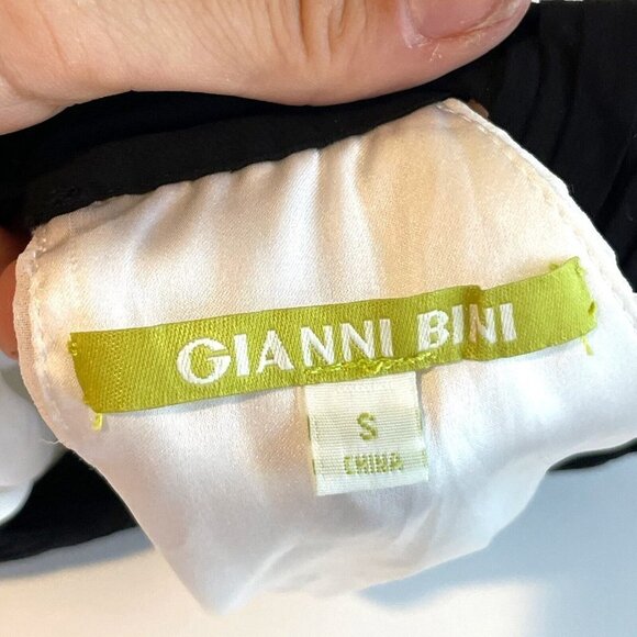 Gianni Bini Pleated Halter Mini Dress Womens S White Sleeveless Trapeze Swing - Picture 4 of 8